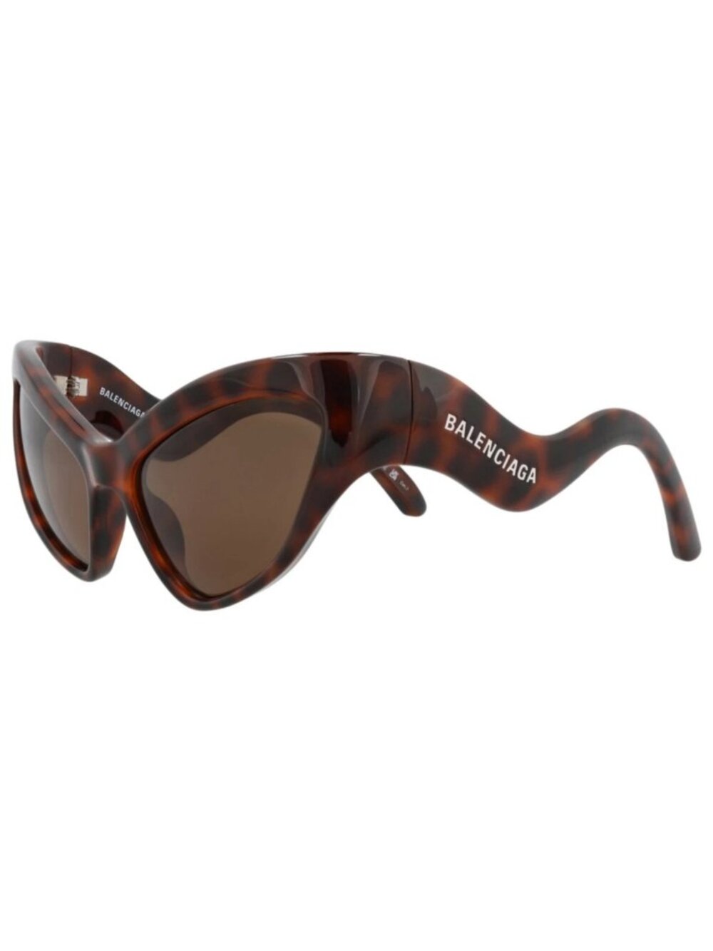 New Balenciaga Women's Sunglasses Cat Eye Bio Injection Frame Havana Havana